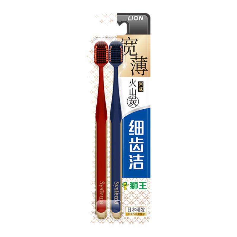 老爸评测狮王牙刷宽头软毛家庭装成人家用宽薄细齿牙刷