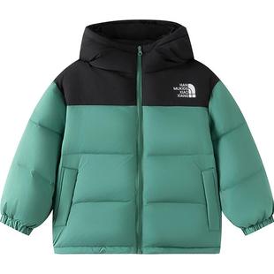 小象汉姆童装儿童羽绒服男童冬装三防面包服2025新款男孩保暖外套