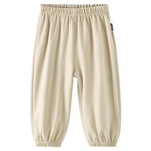 童泰宝宝裤子春秋季纯棉婴儿长裤儿童外出休闲裤男女童束口裤童装