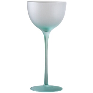 中古小众ins法式磨砂高脚杯高颜值香槟杯红酒杯果汁杯欧式玻璃杯