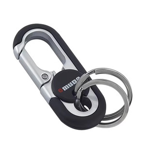 欧美达高档汽车钥匙扣男士结实耐用防丢腰挂不锈钢钥匙链圈环挂件