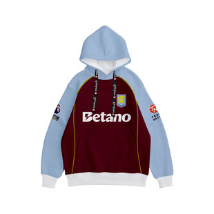 25-26赛季阿斯顿维拉队服球员版足球衣服连帽卫衣套头男女外套