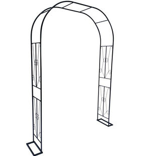 爬藤架欧式拱形花架月季植物花支架藤架牵引铁线莲爬藤架户外拱门