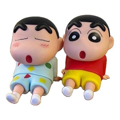 新款蜡笔小新手办睡袍手机支架