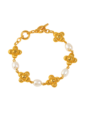 盐岛徐若晗同款暗香五花珍珠手链