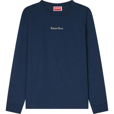 【季末特惠】KENZO 男士巴黎铁塔图案长袖T恤衫新年