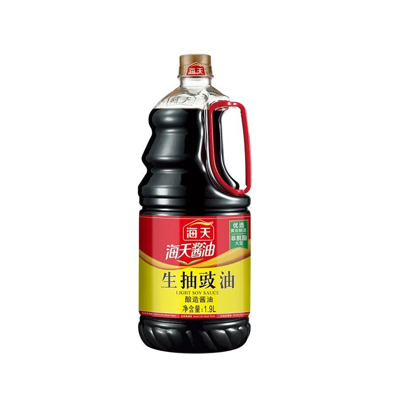 海天生抽豉油1.9L整箱商用酱油