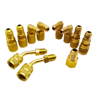 空调加氟R22转R410转换头公英制转接头R32雪种加氟安全阀工具配件