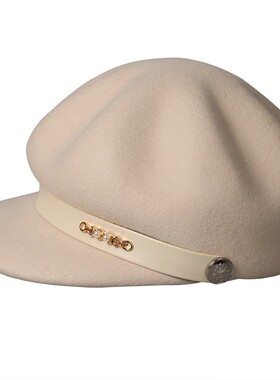 秋冬羊毛呢八角鸭舌帽女款优雅