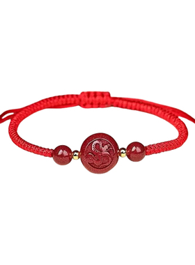 灵隐2026马年本命年手链女款红色手绳朱砂红绳编织绳生日新年礼物