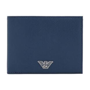 EMPORIO ARMANI/阿玛尼男士对折短款轻便多卡位钱夹钱包卡包一体