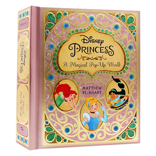 预售英文原版 迪士尼公主魔法立体书：一个神奇的立体世界 精装 Disney Princess: A Magical Pop-Up World 迪斯尼周边 进口