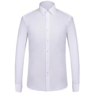 非凡领袖法式衬衫男长袖修身公务正装面试抗皱商务潮流雅痞黑衬衣