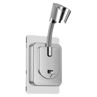 花洒支架淋浴喷头固定器免打孔浴室万向花晒挂头浴霸挂钩底座神器