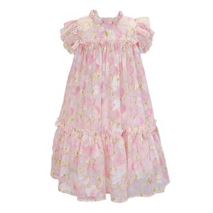 女童夏装连衣裙2026新款夏天裙子儿童洋气公主裙小女孩夏季碎花裙