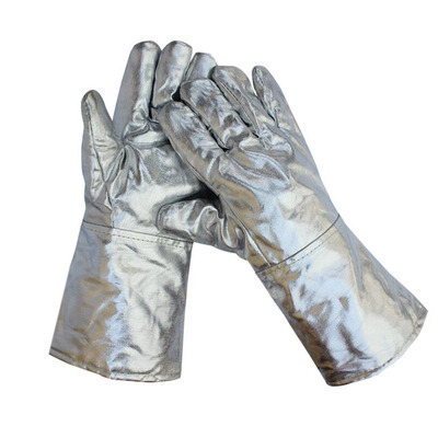 铝箔烫隔热阻燃五指手套耐高温