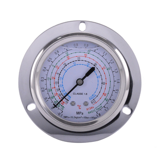 冷库制冷机组压力表耐震高低压油表空调表1.8 3.8MPA冷干机冷媒表