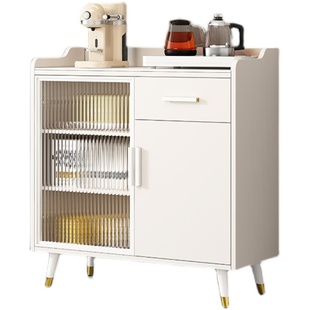 茶水柜实木餐边柜办公室纯净水储物柜简约现代饮水机客厅柜子桶柜