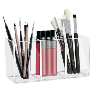 化妆刷收纳桶透明亚克力笔刷筒桌面粉刷美妆蛋口红化妆品整理盒子