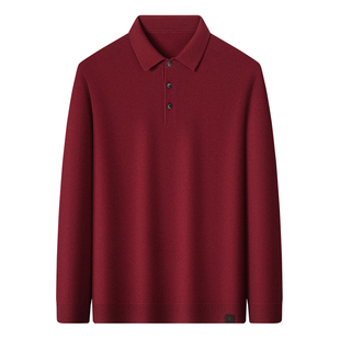 [羊绒羊毛]梦特娇男士羊绒衫25冬季纯色羊毛衫针织毛衣加厚保暖J