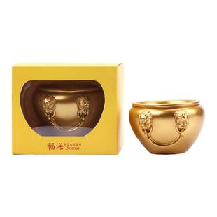 故宫淘宝｜福海盆栽室内植物小盆栽办公室桌面收纳笔筒福缸摆件