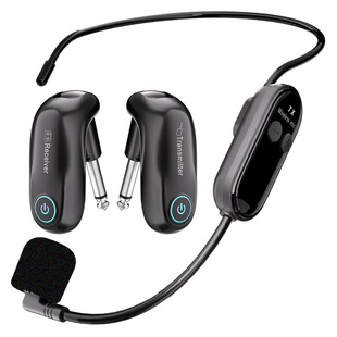 电吉他无线麦克风边弹边唱话筒发射接收器电吹管音箱音频收发连接