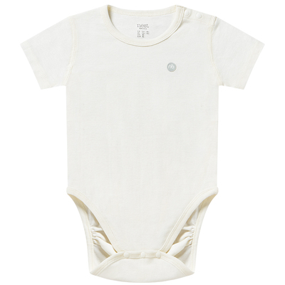 Nest Designs婴儿包屁衣和尚衣长袖短袖有机棉连体衣家居服2件装