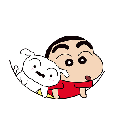 蜡笔小新滚筒洗衣机外壳贴纸