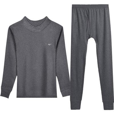 七匹狼纯棉毛衫薄款半高领秋衣男