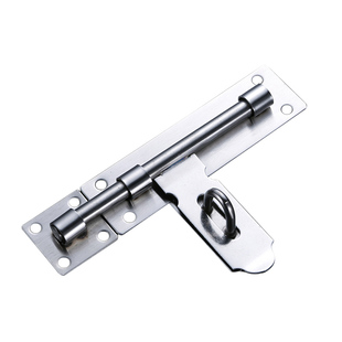 304不锈钢加大号加厚大门插销门栓明装防盗挂锁门闩木门老式扣锁