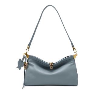 红谷包包2025新款真皮单肩腋下包通勤上班高级感屋檐包斜挎女士包