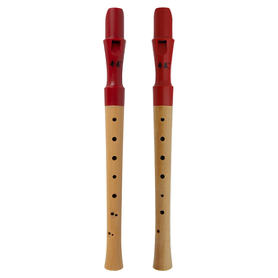 奇美半木竖笛8孔高音德式英式小学生专用双拼初学者儿童八孔笛子