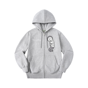 【Rick and Morty官方联名】WHOOSIS 灵魂Morty拉链帽衫卫衣秋冬