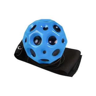 月球石手腕弹力球儿童带绳玩具蹦蹦球回力弹弹球腕力球健身甩甩球