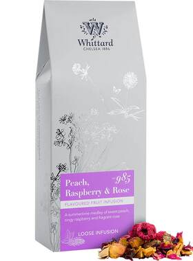 Whittard桃子树莓玫瑰茶100g袋装