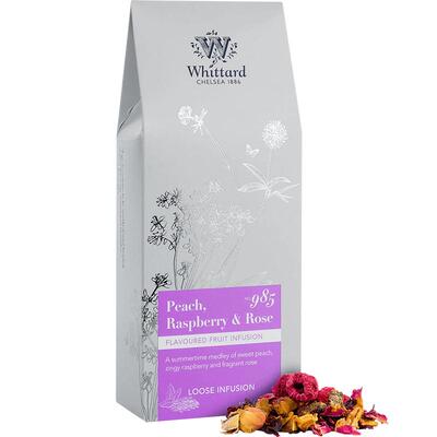 Whittard桃子树莓玫瑰茶100g袋装