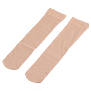 三双永春中筒袜天鹅绒小腿袜春秋款宽袜口不勒腿高弹半截袜子女