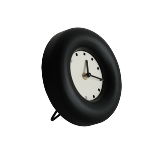 法式铁艺圆形钟ins风卧室床头静音钟表简约现代装饰摆件复古挂钟