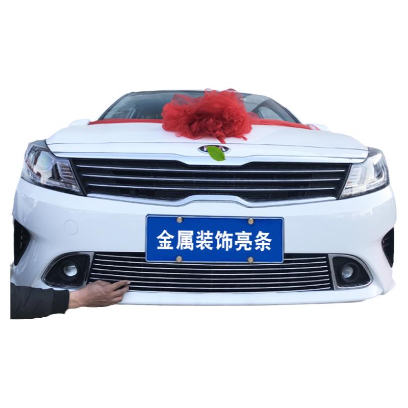 起亚装饰条中网防虫网改装福瑞迪