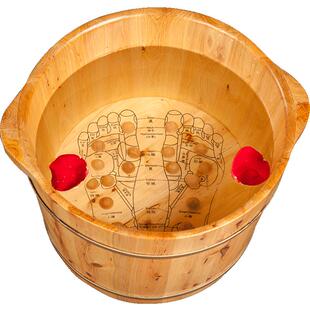 木质泡脚木桶足浴桶木盆实木养生泡脚桶家用女士按摩洗脚桶过小腿