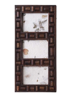 泰国复古实木相框摆台东南亚风格