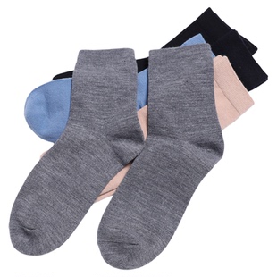 美利奴羊毛袜女户外徒步保暖中筒袜美丽诺男登山跑步防臭运动袜子