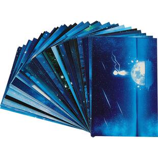 明信片定制文艺简约ins夜光星空祝福贺卡学生毕业爱情表白送老师母亲小卡片生日祝福手写留言卡纸三八妇女节