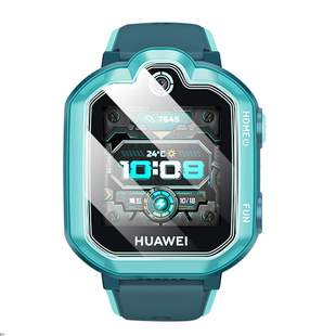 适用华为儿童手表5钢化膜华为3pro保护膜新耀活力版4pro电话5XPro手表保护套3贴膜4x手表膜3S壳5PRO护眼超能