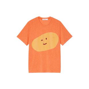 【新品】素然 ZUCZUG没事儿 26初秋女士快乐土豆雪花针织布T恤