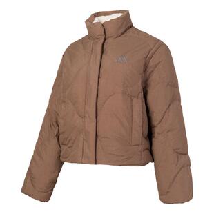 阿迪达斯女装外套2024冬季新款简约短装防风保暖休闲羽绒服JG5945