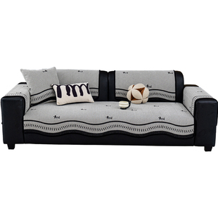 沙发垫四季通用2025新款雪尼尔防滑直排单片盖布巾轻奢高级感坐垫