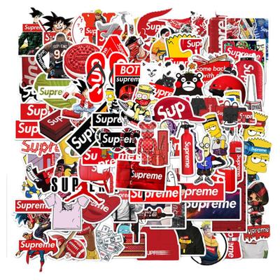 卡通superme潮牌防水手机壳贴纸