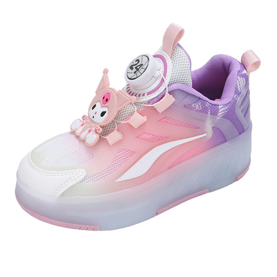 黄羚闪灯儿童滑轮暴走鞋扭扭鞋女童发光运动鞋溜冰鞋中大童轮滑鞋