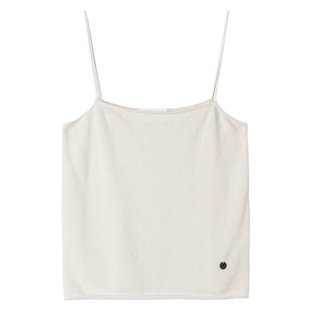 322WORKHOUSE纯山羊绒针织一字领吊带女2024新款早秋内搭背心B459